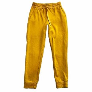 CARBON38 SWEATPANTS JOGGERS SIZE SMALL ATHLEISURE ACTIVE SPORTY TRENDY YELLOW